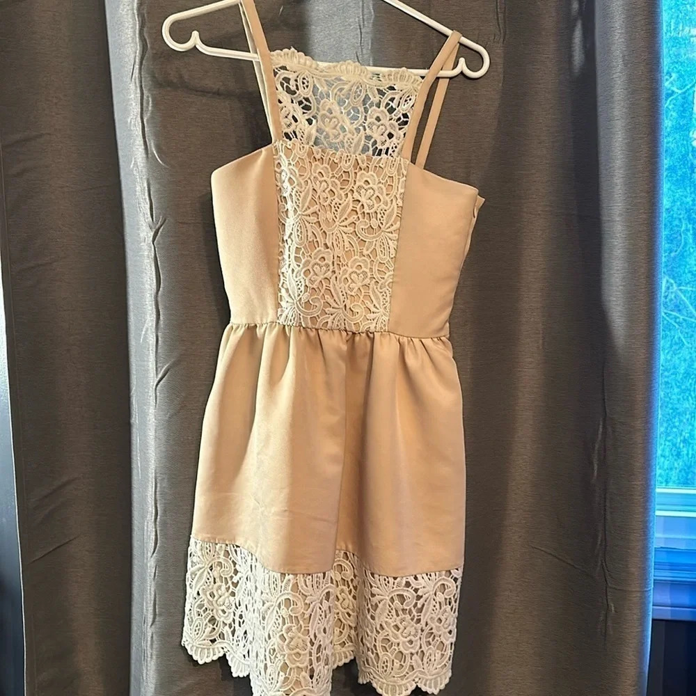 ENGLISH FACTORY blush balloon  dress